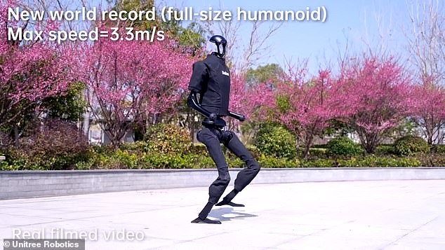 Incredible footage shows Unitree's H1 Evolution V3.0 robot sets new speed record for full-size humanoid robot