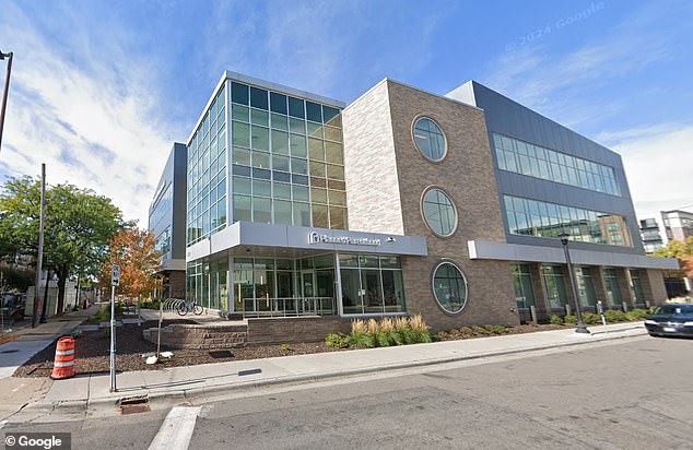 The location of the clinic, meanwhile, has yet to be revealed — at a time when reproductive freedoms across the country remain more up in the air than ever.  Pictured: A Planned Parenthood in Minneapolis