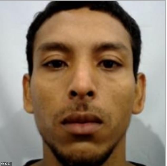 This is the mugshot of the Venezuelan migrant famous for sharing tips on how to invade empty houses in the US, who is currently on the run from ICE.  It was taken on April 23, 2022.