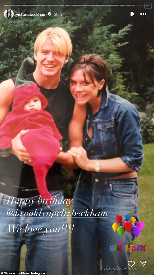 Victoria Beckham once again showed her adoration for her nearest and dearest as she took to social media to mark her eldest son's birthday on Monday.
