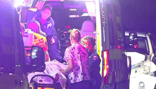 A man and woman have been rushed to hospital after being struck down by a car in a suspected hit-and-run in Sydney's west.