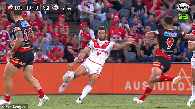 Jeremy Marshall-King hijacked a brutal falcon during the Dolphins' win over the Dragons
