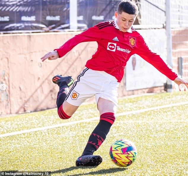 The young man hopes to follow in his father's footsteps and become a soccer star.