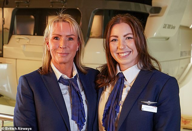 Teresa Irving (left) and her daughter Gabriella (right) are British Airways pilots.