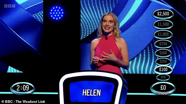 Unfortunately, Helen's nerves seemed to be getting to her and she didn't get off to a good start with several wrong answers