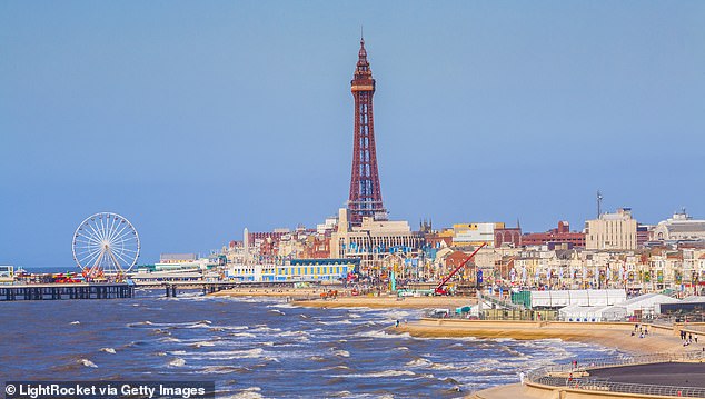 Blackpool is well known throughout the UK as a popular seaside resort.  Pictured: The resort in 2009
