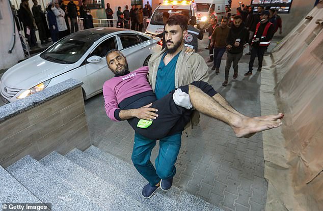 Palestinian injured in Israeli airstrike arrives at Kuwait hospital for treatment