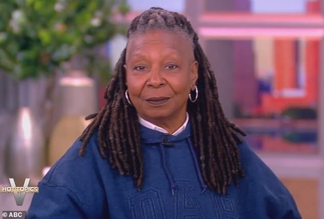 Whoopi Goldberg was not impressed during Monday's episode of The View when she was abruptly cut off mid-sentence