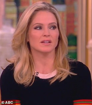 Sara Haines on The View Monday morning