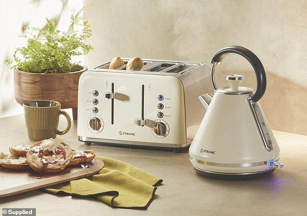 Shoppers are spoiled for choice with three different toaster and kettle colors to choose from as well as wooden bowls and serving boards