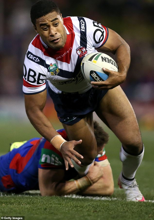 Michael Jennings is set to make a shock return to the NRL with the Roosters after a lengthy drug ban (pictured, in 2015)