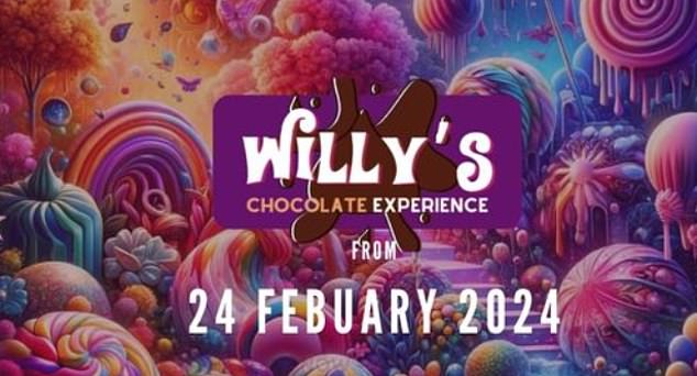 The disastrous Glasgow event was billed as a 'chocolate fantasy' according to promotional material