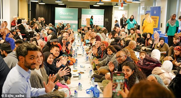 Windsor Castle made history on Sunday by hosting its first Iftar event (pictured) in collaboration with Ramadan Tent Project