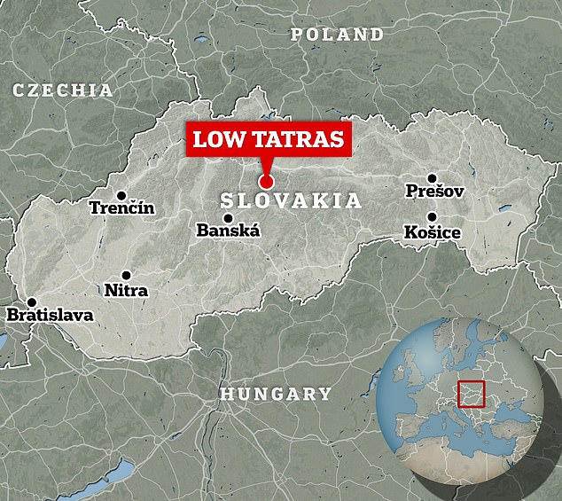 The Low Tatras mountain range in Slovakia.  A 31-year-old woman from Belarus had been walking with a male companion in the Low Tatras mountain range in Slovakia when they were chased by a bear.  Her body was discovered by the Slovak mountain rescue service on Friday evening