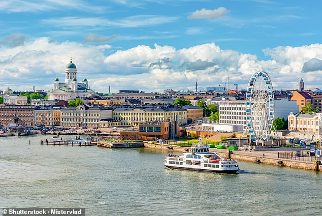 Finland has been named the happiest country in the world for the seventh year in a row, according to an annual ranking sponsored by the United Nations. In the photo: Helsinki