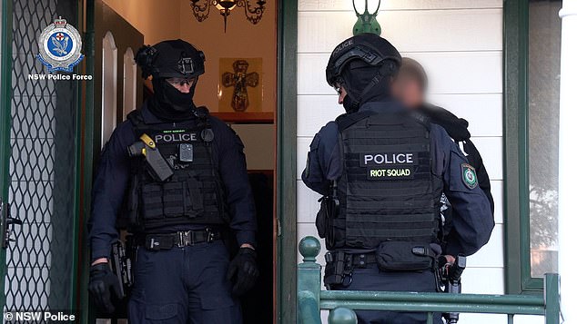 Officers attached to Strike Force Dribs carried out a search warrant at a house in Milton Street, Granville on Saturday, in connection with the riot.