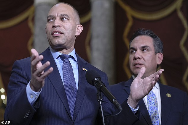 House Democrats, led by Hakeem Jeffries, helped Republicans pass the rule.