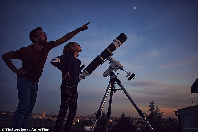 Australians will be able to see the comet with the naked eye on the morning of April 22, but they may need binoculars to see it as it won't be as bright (file image)