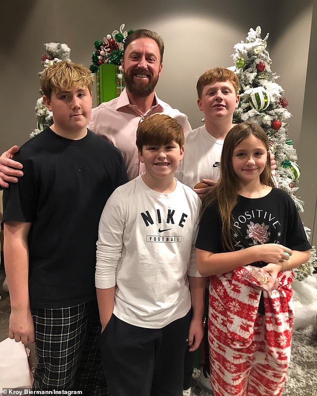 TMZ reported Sunday that the pilot does not include the 38-year-old retired NFL star or his four youngest children: son Kroy Jagger Jr., 12;  his son Kash Kade, 11;  and twins Kaia Rose and Kane Ren, 10 (pictured Dec. 24)