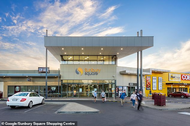 The teenagers who allegedly stole the van led police on a wild chase through Melbourne's northwest before the trio allegedly abandoned the vehicle at Sunbury Square shopping center (file image pictured).