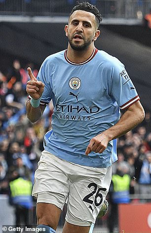 Former Manchester City winger Riyad Mahrez won four Premier League titles with Manchester City before moving to Al-Ahli last summer.