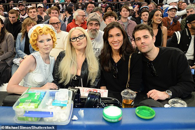Fox sat alongside her stylist Briana Andalore, as well as actor-director Paul Wesley and his lady Natalie Kuckenburg.