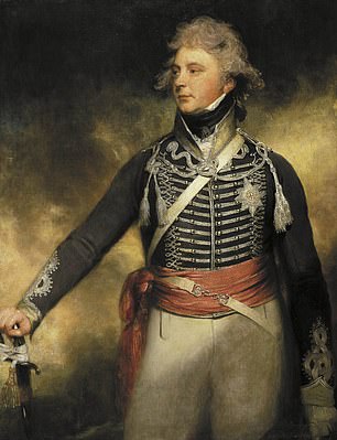 He was depicted in the portrait of the monarch by Sir William Beechey.