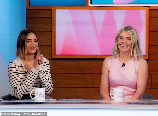 Frankie recently reunited with her former bandmate Mollie King (R) on Loose Women as they discussed female safety on the night and a possible The Saturdays reunion.