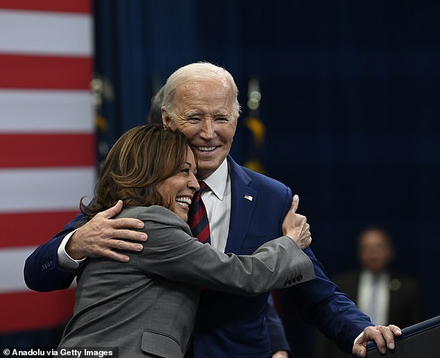 About 36 percent of voters believe Vice President Kamala Harris will be president in January 2029 if Biden is elected to another four-year term in November.
