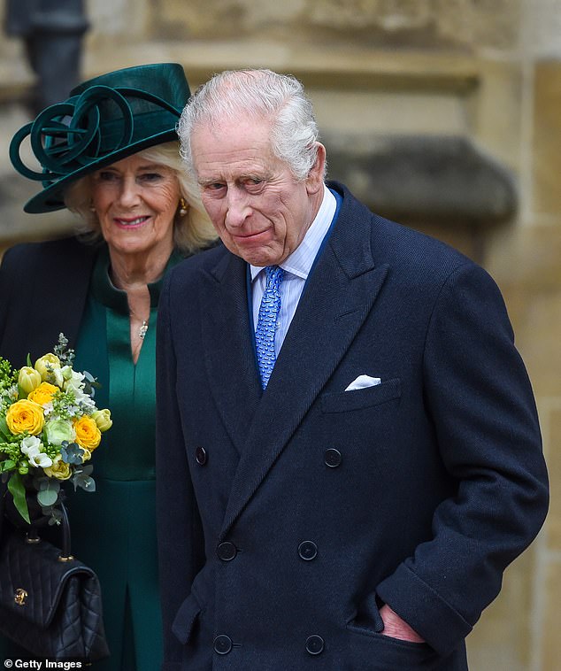 Moments before the King and Queen were asked to convey 'best wishes' to the Princess of Wales from a member of the public