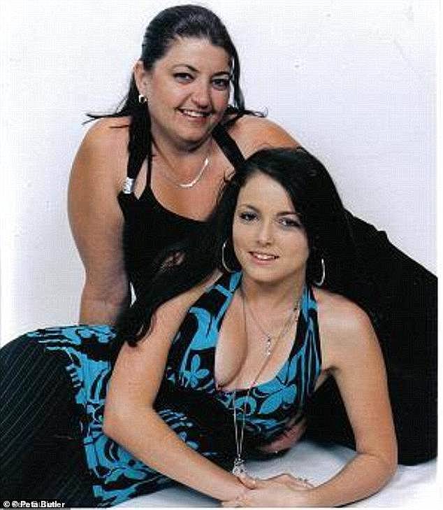 Peta (pictured with her mother as a teenager) said she never received an apology from her mother for the sexual assault.
