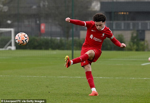 Liverpool's talented youngster Kieran Morrison featured for the Northern Ireland Under-19 team