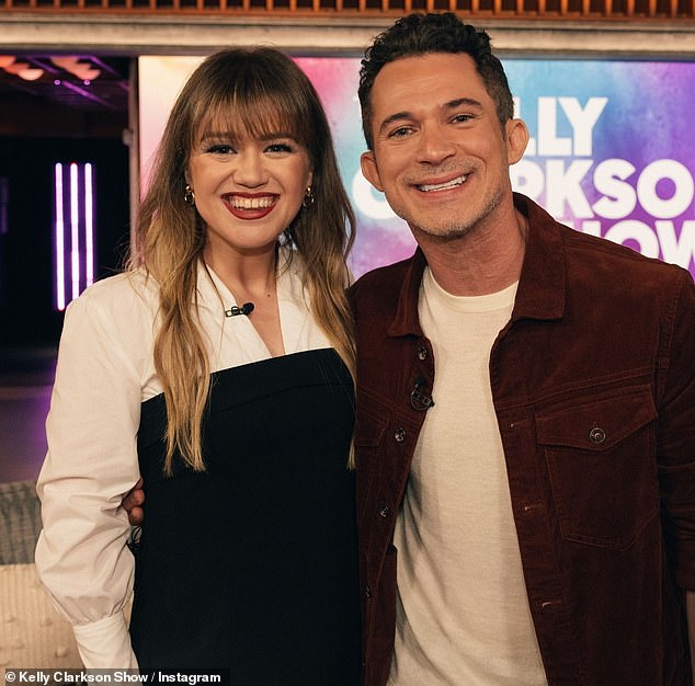 A year ago, Kelly was much fuller and now it looks like Kelly is at her lowest weight.  Seen with Justin Willman