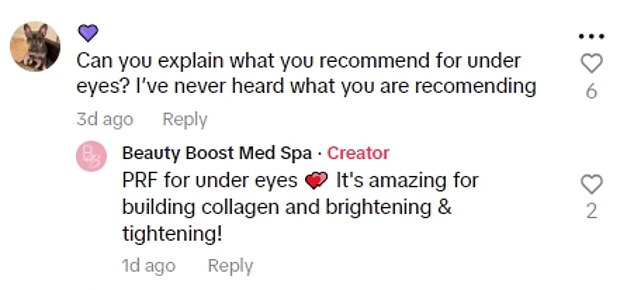 Commenters quickly chimed in with their own specific questions and shared their experiences with injectables.