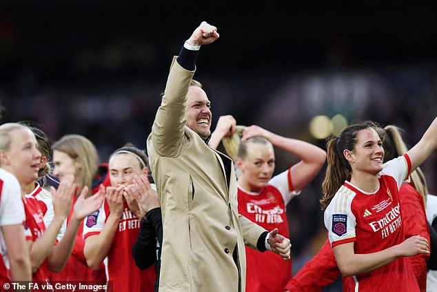 Eidevall has stepped into the shoes of another coach, but the Arsenal coach triumphed on Sunday