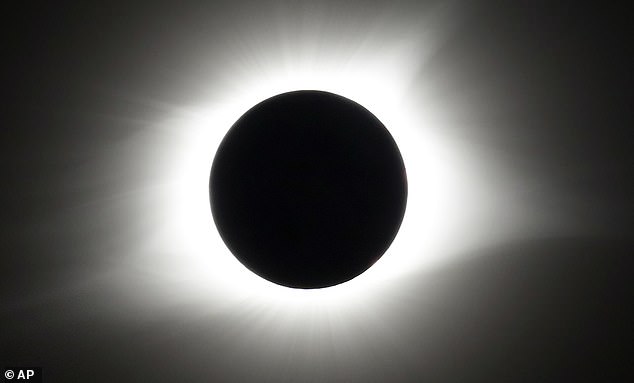 Viewers are urged to use only ISO 12312-2 certified eclipse glasses, as the sun's corona (or outer atmosphere) can cause vision damage.