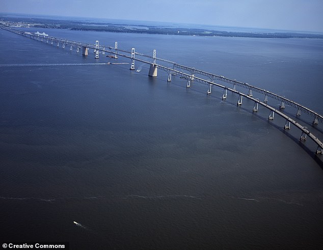 The more than four-mile-long Chesapeake Bay Bridge (above), which like the Key is in Maryland, is currently being considered for a multimillion-dollar expansion ahead of traffic concerns.