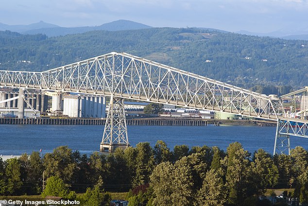 Approximately 21,400 vehicles cross the Lewis and Clark Bridge (above) between Washington state and Oregon each day.