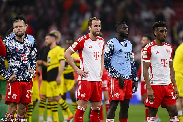 Bayern are 13 points behind Bayer Leverkusen and will miss the Bundesliga title