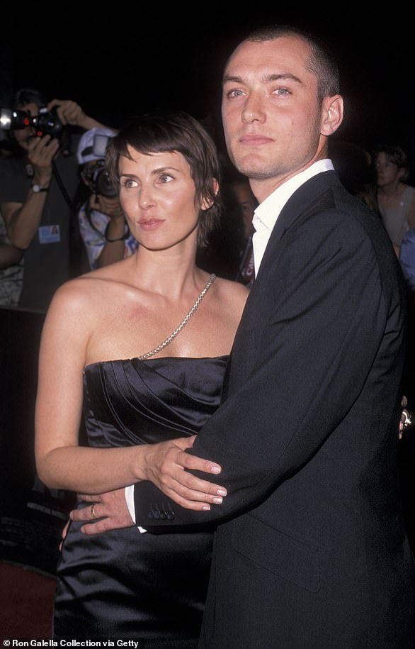 Frost met Jude Law in 1994 and they married in 1997. They divorced in 2003. Sadie later said that Law was the love of her life and that they had had a very successful marriage (pictured in June 2001).