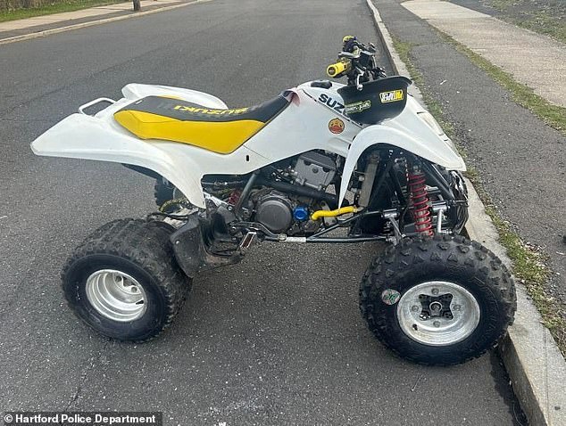 According to police, about 100 people were using all-terrain vehicles in a dangerous manner on Saturday, causing dangerous road conditions.