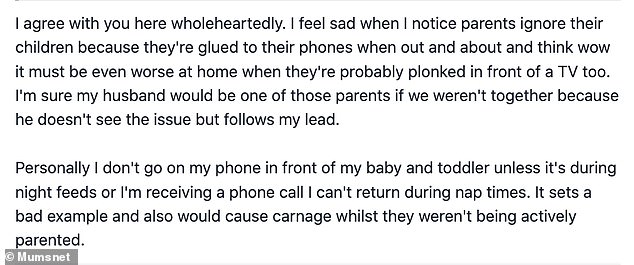 However, some people took the mother's side, saying they wouldn't be happy about their partner being on the phone with the kids either.