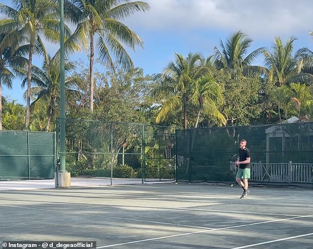 A video of De Gea playing tennis caught the attention of world number four, Daniil Medvedev