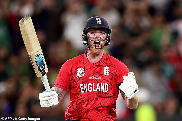 Stokes helped England win the final T20 World Cup tournament in Australia in 2022