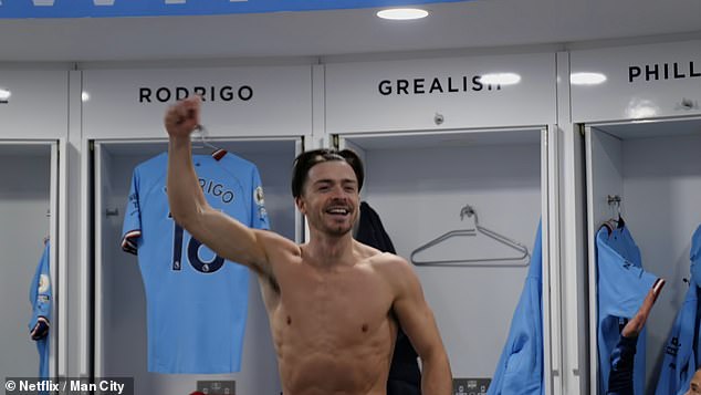 After winning the Premier League he is one of the first to start dancing in the locker room