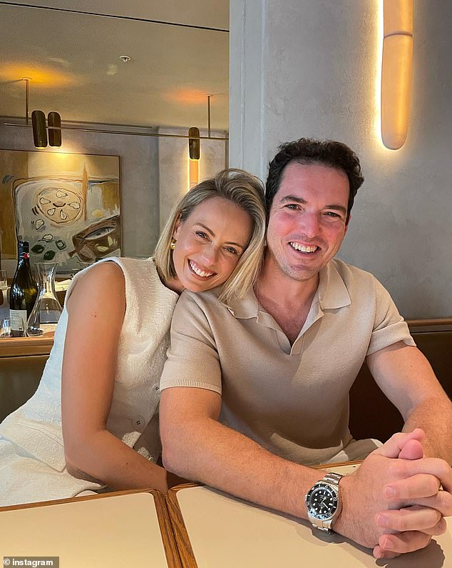 Australian media power couple Sylvia Jeffreys and Peter Stefanovic have celebrated seven years of marriage.  Both in the photo