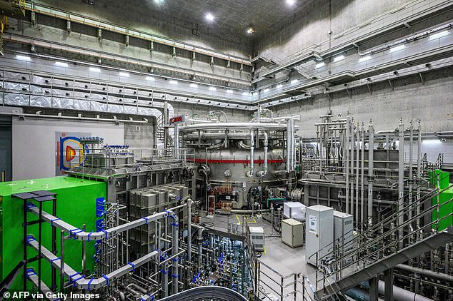 The Korean 'artificial sun', the Korea Superconducting Tokamak Advanced Research Device (KSTAR), at the Korea Institute of Fusion Energy (KFE) in Daejeon