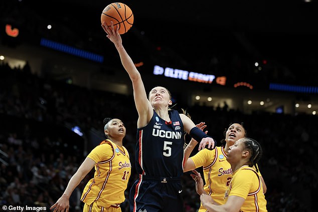 Bueckers ran the show for the Huskies, as UConn will now play Caitlin Clark's Iowa on Friday.