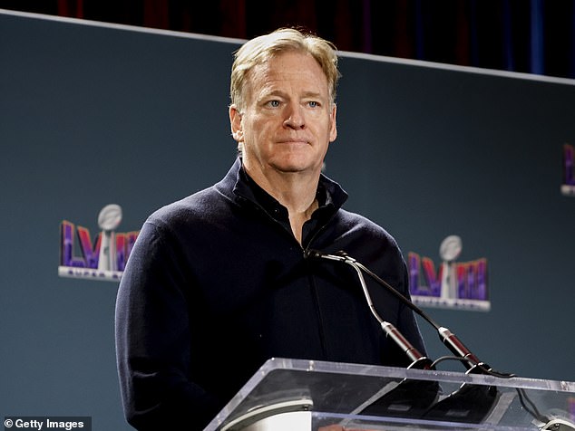 The NFL (commissioner Roger Goodell pictured) said it is monitoring the legal situation.