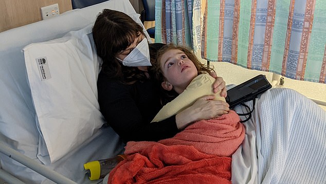 The disease that Sasha (pictured with her mother) suffers from causes seizures and is so rare that it doesn't even have a name: it is only known by the affected gene, SLC6A1.